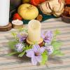 2Pack Candle Wreath Rings, Easter Egg Candle Rings Wreaths, Spring Candle Rings, Artificial Easter Candle Rings Wreaths, Farmhouse Candle Wreaths, Easter Centerpiece Table Decorations view 3