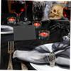 Cabilock 50pcs Black Blank Bat Place Cards for Halloween Wedding Seating Decorative Table Name Cards for Party Easy Guest Distinction Practical Event Supplies view 4