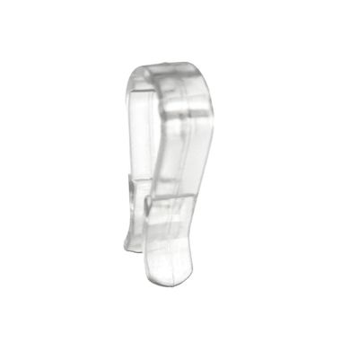 1 1/2" Clear Plastic Pant Clips 500/CTN.