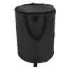 24 Gallon Camping Trash Can | Outdoor Foldable Oxford Fabric Garden Garbage Container with Lid | Portable Black Trash Bin view 2