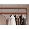 FURUIM2024M Coat Rack Solid Wood Coat Rack Floor Clothes Hanger Dressing Mirror Entrance Full Body Mirror Clothes Rack Bedroom Living Room Free Standing Coat Stand(Wood Color,Small) view 3