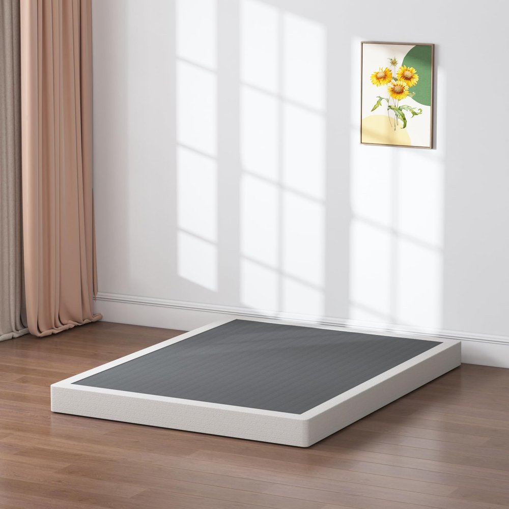 SHLAND 3 Inch Box Spring Queen Metal Frame Mattress Foundation Bed Base