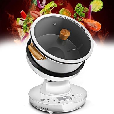 8L Automatic Cooking Machine | Commercial Food Processor | Multifunctional Stir-Fry Machine | 360 Rotating & Electromagnetic Heating | for Stir Frying, Stewing, Cooking