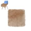 Rffll Faux Square Sheepskin Chair Cover Seat Cushion Pad Ultra Soft Fluffy Area Rugs Shaggy Wool Carpet for Living Room Bedroom Sofa,16X16in,C view 1