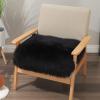 Rffll Faux Square Sheepskin Chair Cover Seat Cushion Pad Ultra Soft Fluffy Area Rugs Shaggy Wool Carpet for Living Room Bedroom Sofa,16X16in,C view 4