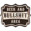 Primitives by Kathy Wall Decor - Beer And B.S Area fun farm inspired wall sign view 1