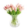30 Pcs Artificial Tulip Flower,DIY Silk Fake Tulips Bouquet Real Touch Tulips for Home Room Decoration Wedding Party Decoration view 1