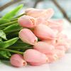 30 Pcs Artificial Tulip Flower,DIY Silk Fake Tulips Bouquet Real Touch Tulips for Home Room Decoration Wedding Party Decoration view 2