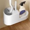 FURUIM2024M Toilet Brush Hollow Out Drainage Toilet Brush Sets Wall Mounted Toilet Brushes with Flexible Bristles with Plastic Bracket Toilet Brushes Toilet Accessories view 3