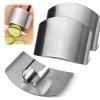 2 Pack Finger Guards for Cutting-Finger Protector,Stainless Steel Finger Guards for Cutting Food,Stainless Steel Finger Guard for Slicing (Single Finger) view 1