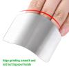 2 Pack Finger Guards for Cutting-Finger Protector,Stainless Steel Finger Guards for Cutting Food,Stainless Steel Finger Guard for Slicing (Single Finger) view 4
