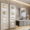 ComfyStyle 24x32 Inch Lighted Medicine Cabinet, Recessed or Surface LED Medicine Cabinet with Clock & Temperature Display, Anti-Fog, 3-Color Dimmable LED, Door Left Open view 3
