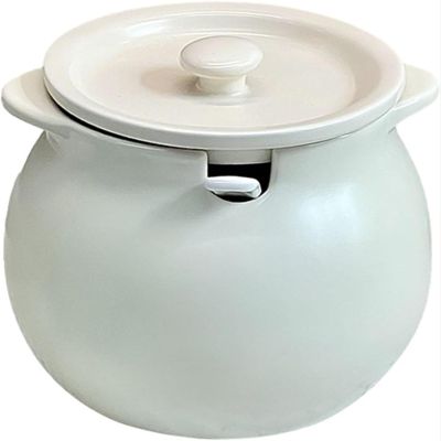 junozya Large Salt Box, Spice Seasonings, Ceramic Salt Shaker with Lid and Spoon Container, Modern Kitchen Salt Bowl for Pepper and Candy