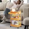 Rolling Storage Cart with Drawers, Kitchen Cart with Wheels, 3-Tier Rolling Utility Cart with Table Top, Rolling Cart Organizer, Utility Cart for Kitchen Bathroom Bedside Offices view 3