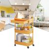 Rolling Storage Cart with Drawers, Kitchen Cart with Wheels, 3-Tier Rolling Utility Cart with Table Top, Rolling Cart Organizer, Utility Cart for Kitchen Bathroom Bedside Offices view 4