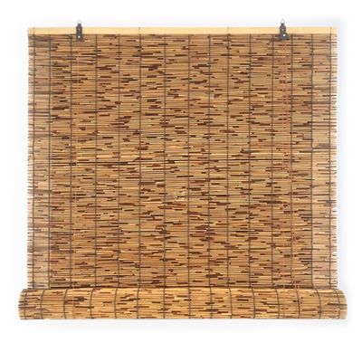 Retro from Bamboo Blinds Anti-Glare/Sunshade Window Treatments Cordless Roman Roller Blinds Blackout Patio Blinds Privacy Porch Roller Shades Gazebo Heat Blocking Barrier(38" x 72")