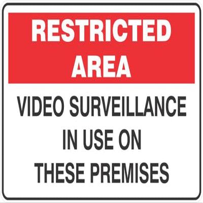 Video surveillance is use on these premises Safety Signs 12" x 16" Metal Tin Sign Garage Man Cave Wall Decor