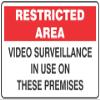 Video surveillance is use on these premises Safety Signs 12" x 16" Metal Tin Sign Garage Man Cave Wall Decor view 1