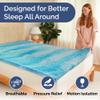 3 Inch Memory Foam Mattress Topper Queen Size - Super Soft Gel Infused Bed Topper - Plush Ventilated Mattress Pad for Pressure Relief & Pain-Free Sleep - CertiPUR-US & Oeko-TEX Certified Foam view 3