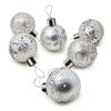 MacKenzie-Childs Crystal Palace Snowflake Glass Ball Ornaments Set of 6 view 1