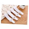 BATHVEVE 4pcs Bed Sheet Grippers Elastic Straps Clips for Mattress Sofa Cushions and Beds High Elasticity Easy to Install No Harm to Sheets view 3