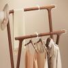 Coat Rack Stand New Chinese Style Solid Wood Clothes Hanger Floor Household Simple Living Room Coat Rack Room Bedside Rack Clothes Rack Coat Rack Freestanding view 3