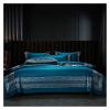 Wine Red Premium 1000TC Egyptian Cotton Luxury Silver Leopard Print Embroidery Bedding Set Quilt Cover Set Bed Linen Pillow Sham,Bed view 1