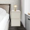 GUDBYWXB Bedside Table, 18.9in Storage Cabinet for The Bedroom, Side Table with 2-Drawers, for Living Room, Office, Cloakroom, Etc view 3