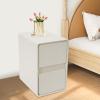 GUDBYWXB Bedside Table, 18.9in Storage Cabinet for The Bedroom, Side Table with 2-Drawers, for Living Room, Office, Cloakroom, Etc view 4