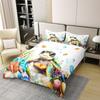 jejeloiu Sea Turtle 100% Cotton Duvet Cover Queen Size Fish Bedding Set Kids Beach Reptile Tortoise Animal Comforter Cover Set Summer Ocean Sea Marine Creature Sealife Bedspread CoverNo Comforter view 3