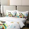 jejeloiu Sea Turtle 100% Cotton Duvet Cover Queen Size Fish Bedding Set Kids Beach Reptile Tortoise Animal Comforter Cover Set Summer Ocean Sea Marine Creature Sealife Bedspread CoverNo Comforter view 4