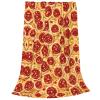 3D Pizza Pepperoni Print Ultra-Soft Micro Throw Blanket Bedding Sofa and Travel Decorative Flannel Blanket view 2