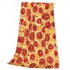 3D Pizza Pepperoni Print Ultra-Soft Micro Throw Blanket Bedding Sofa and Travel Decorative Flannel Blanket view 3