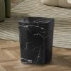 RYGVPR Trash Can Countertop Compost Bin Garbage Can Rubbish Can Trash Bin Waste Bin Garbage Container for Home Bathroom Study Garage, White, S(Black,Small) view 2