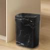 RYGVPR Trash Can Countertop Compost Bin Garbage Can Rubbish Can Trash Bin Waste Bin Garbage Container for Home Bathroom Study Garage, White, S(Black,Small) view 3