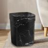 RYGVPR Trash Can Countertop Compost Bin Garbage Can Rubbish Can Trash Bin Waste Bin Garbage Container for Home Bathroom Study Garage, White, S(Black,Small) view 4