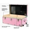 Rhino Small Essential Trunk with Wheels, Tray & Lid Organizer for Camp view 2