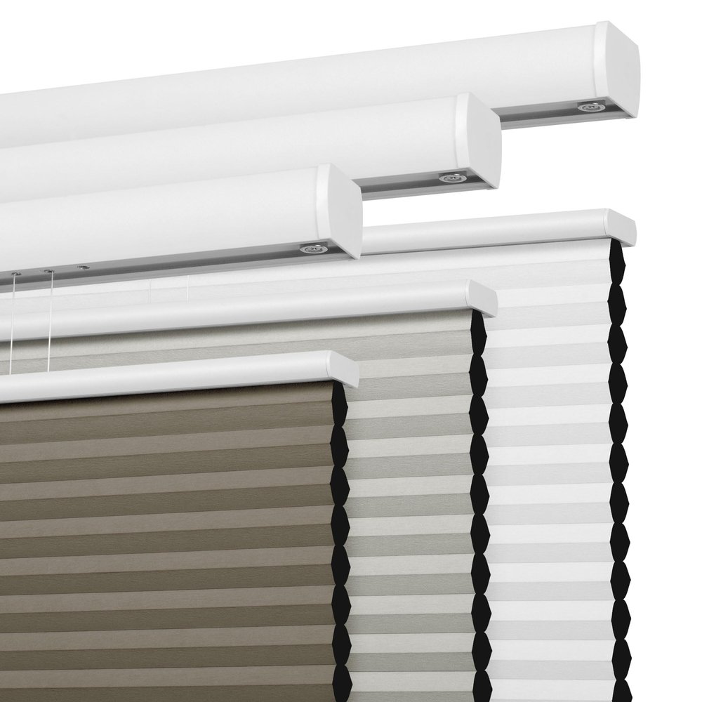 BERISSA Top Down Bottom Up Shades Magnets Cellular Shades (27" W x 64" H) Brown