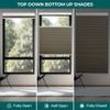 BERISSA Top Down Bottom Up Shades Magnets Cellular Shades (27" W x 64" H) Brown view 2