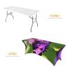 SamLng Purple Butterfly Print Rectangle Tablecloth Wipeable, Stretch, Durable, and Stylish Table Cover for Indoor and Outdoor Use view 4