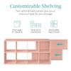 Best Choice Products Kids Bookcase 8-Cube Storage Organizer, 13.5in Shelf Opening, Bookshelf, Toy Storage, Customizable w/ 3 Removable Back Panels Light Pink view 3