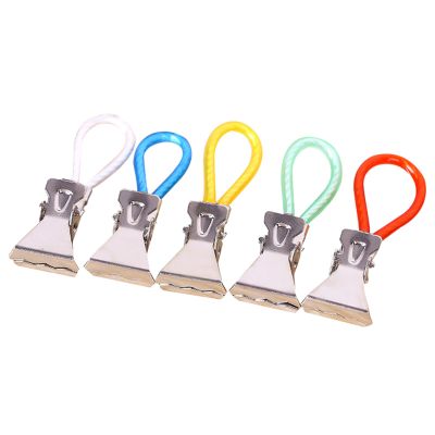 5pcs StainlessSteel Clips Household Sundries Hook Clip Simple Clothespin Socks Clothes Clamps Towel Holder Hanging Clips