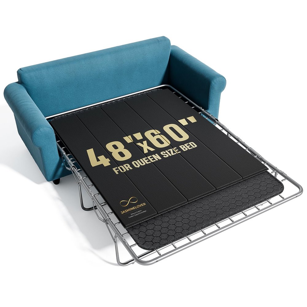 JASMINELOVER Sleeper Sofa Support Board Queen Size 48"x60" - Heavy Duty Reinforced Wood Sofa Bed Support Board for Pull Out Couch Mattress, Anti-Sag Frame Shield with Universal Fit
