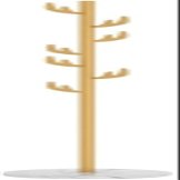 ZGSXQT Coat Rack Freestanding Standing Coat Hanger Standing Coat Rack Floor Single-pole Hanger Modern Marble Base Coat Rack Bedroom Living Room Corridor Vert (B Black background) (B White background)