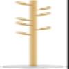 ZGSXQT Coat Rack Freestanding Standing Coat Hanger Standing Coat Rack Floor Single-pole Hanger Modern Marble Base Coat Rack Bedroom Living Room Corridor Vert (B Black background) (B White background) view 1