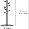 ZGSXQT Coat Rack Freestanding Standing Coat Hanger Standing Coat Rack Floor Single-pole Hanger Modern Marble Base Coat Rack Bedroom Living Room Corridor Vert (B Black background) (B White background) view 2