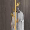 ZGSXQT Coat Rack Freestanding Standing Coat Hanger Standing Coat Rack Floor Single-pole Hanger Modern Marble Base Coat Rack Bedroom Living Room Corridor Vert (B Black background) (B White background) view 3