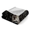 3D Bear Blanket King Size, Fleece Blanket for Couch Bed Sofa, Fierce Animal Blankets and Throws, Black Theme Super Soft Cozy Plush Flannel Blanket, 108 x 90 in, Scary Eye Cool Bear view 4