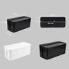 DOITOOL Plastic Wire Storage Box for Power Strips and Cables, White view 2