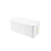 DOITOOL Plastic Wire Storage Box for Power Strips and Cables, White view 3